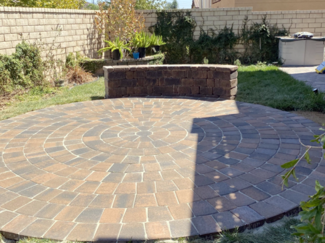 Custom designed patio
